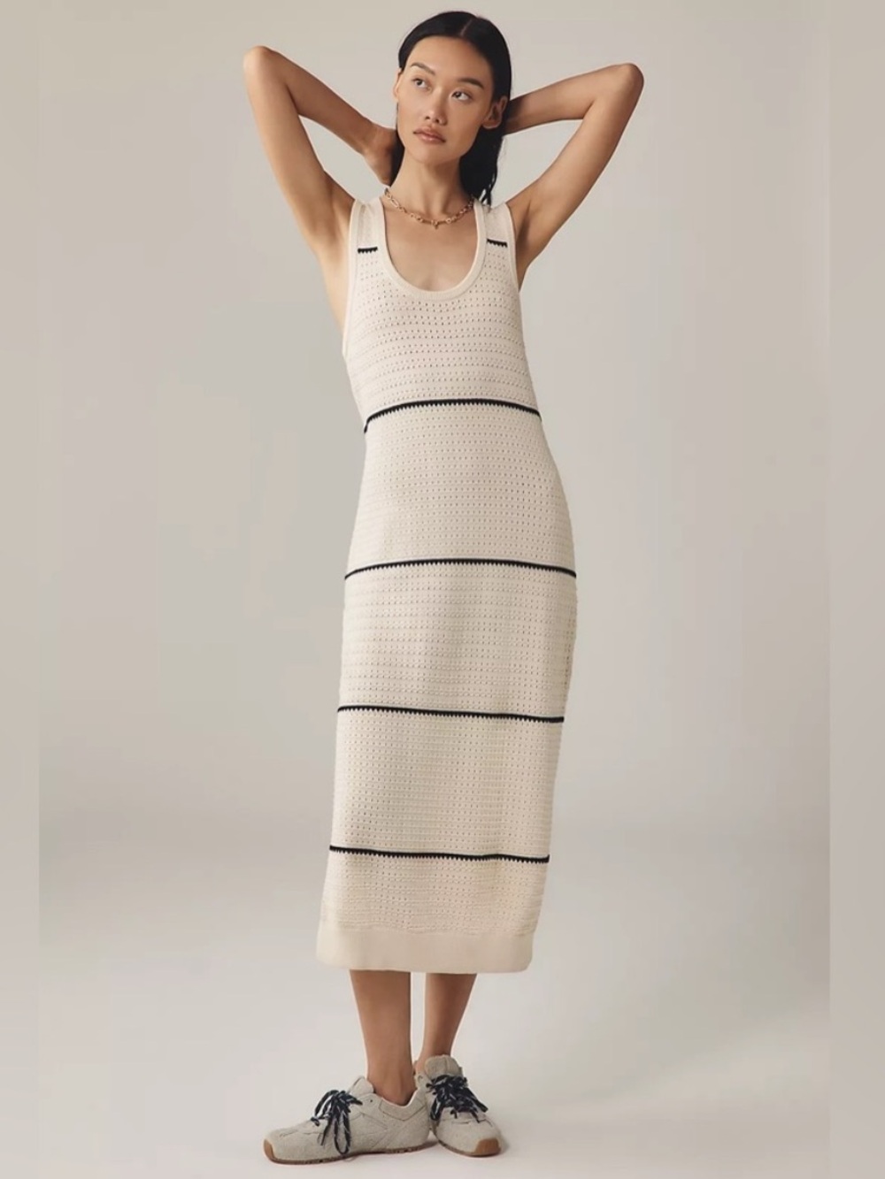 NWT Varley Scott Scoop-Neck
Sleeveless Midi Dress
